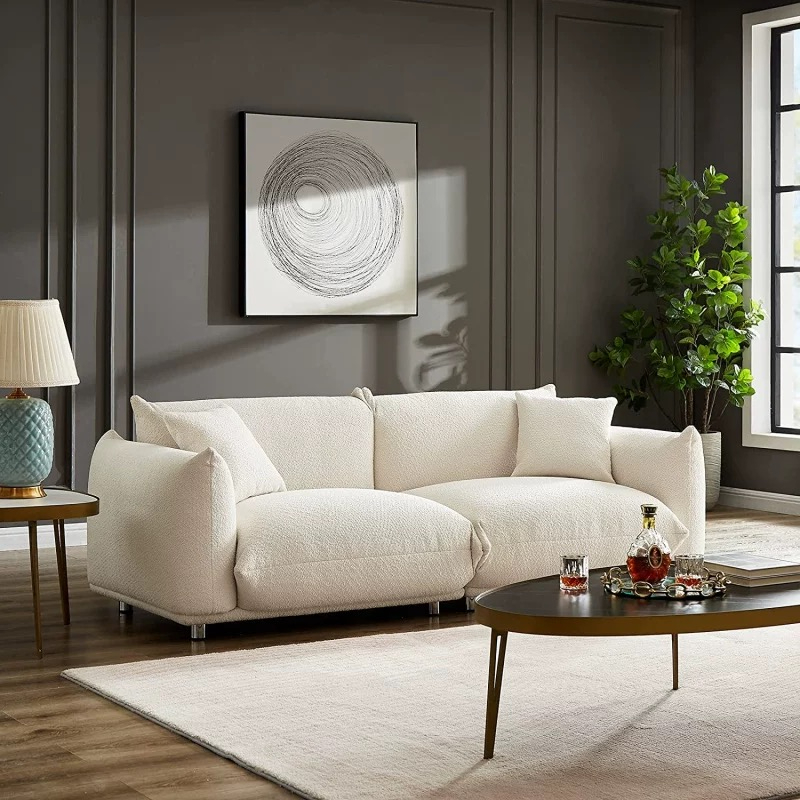 Minimalism Design Modern 2-Seater Sectional Bed Sofa Set for Living Room for Hotels Apartments