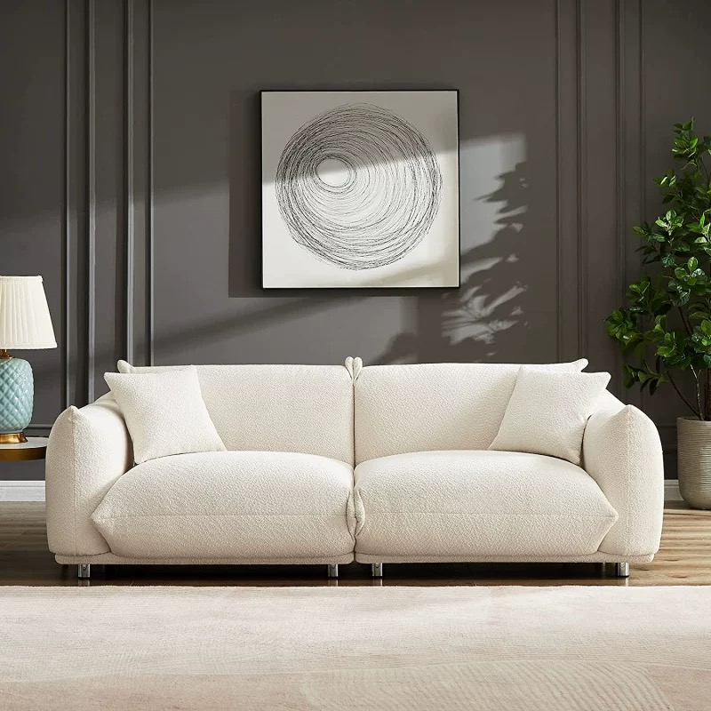Minimalism Design Modern 2-Seater Sectional Bed Sofa Set for Living Room for Hotels Apartments - Image 4
