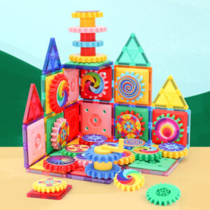 Colorful rainbow Gear Magnetic Sets Toys for Kids