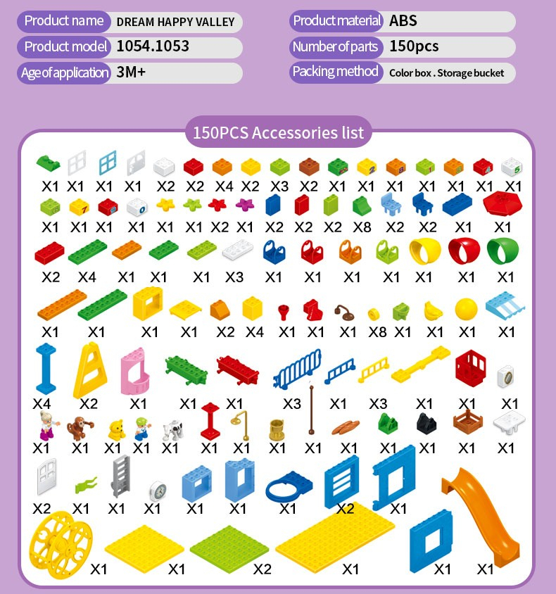 150pcs Set Educational DIY Toy Building Block Educational Toys Compatible - Image 3