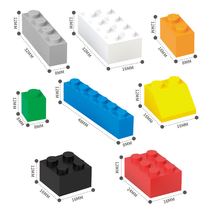 Creative Educational 1000pcs Bulk Building Blocks Stackable Toys for Kids - Image 4