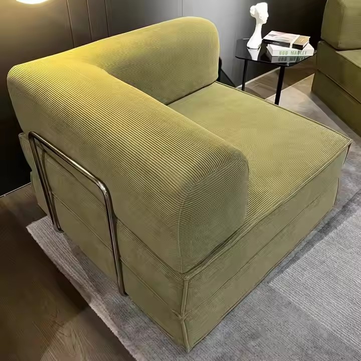 Sponge Couch Compressed Sofa Apartment Sectional Furniture Set Living Room Loft Cum Upholstered Folding Sleeper Bed - Image 5