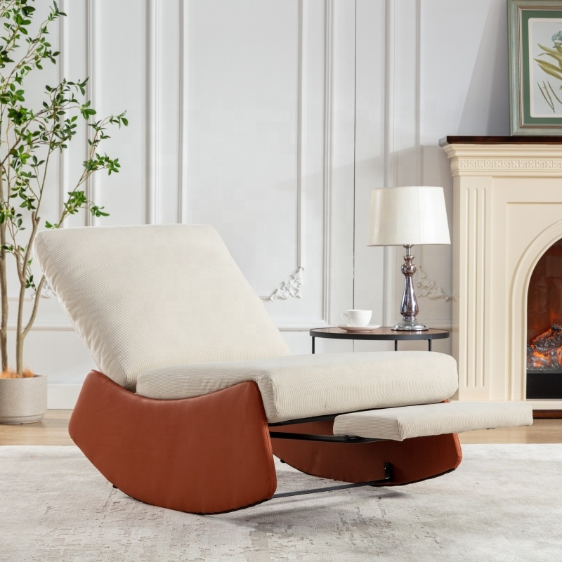 Modern Home Recliner Sofa Rocking Chair With Footrest for Living Room Living Room Chair